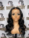 Black Transparent Lace front 13x6 wig 20”