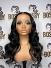 Black Transparent Lace front 13x6 wig 20”