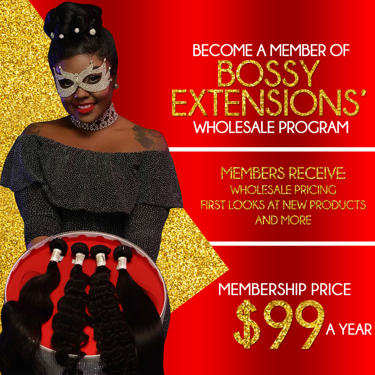 BOSSY EXTENSIONS WHOLESALE