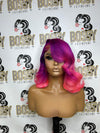 Purple & Pink Transparent Closure