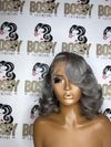 Grey Lace front Bob wig