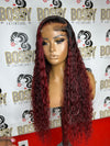 Burgundy & Red Kinky Curly Glueless preorder