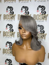 Gray Lace front Bob wig
