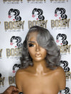 Grey Lace front Bob wig