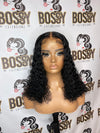 Kinky curly jet 5x5 black bob