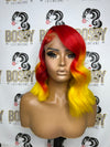 Red & yellow Transparent Closure