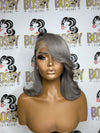 Gray Lace front Bob wig