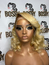 Brown roots 613 Lace frontal bob wig