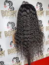 Deep Curly Transparent Lace Frontal Wig