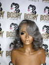 Grey Lace front Bob wig