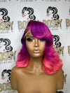 Purple & Pink Transparent Closure