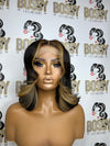 Curls Blonde stripe Transparent Closure