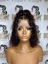 1B/Burgundy Lace frontal bob wig