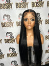 Black Transparent Lace frontal wig 30”