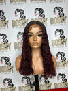 Burgundy deep wave 18”