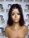 1B/Burgundy Lace frontal bob wig