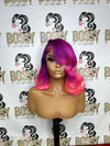 Purple & Pink Transparent Closure