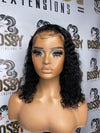 Black Curly Lace Frontal wig