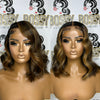 Streaked beach wave closure bob