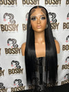 Black Transparent Lace frontal wig 30”