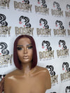 Burgundy Transparent Closure Bob