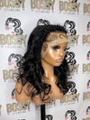 Black Body wave Transparent Lace frontal wig 20”