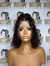 1B/Burgundy Lace frontal bob wig