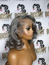 Grey Lace front Bob wig