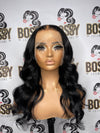 Black Transparent Lace front 13x6 wig 20”