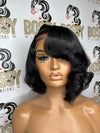 Black layered bob