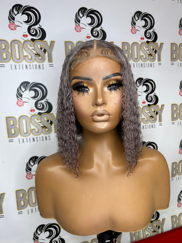 Grey Transparent Closure Bob