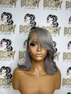 Gray Lace front Bob wig
