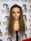 4/27 Deep Curly Transparent Lace Frontal Wig