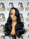 Jet Black Inexpensive Body wave 24” 13x4 transparent