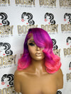 Purple & Pink Transparent Closure