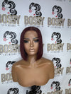 Burgundy Transparent Closure Bob