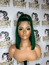 Green Lace frontal Bob Wig