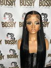 Black Transparent Lace frontal wig 30”