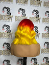 Red & yellow Transparent Closure