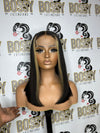 Straight Transparent 4x4 Lace Closure Bob Wig 27 stripe