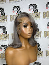 Gray Lace front Bob wig