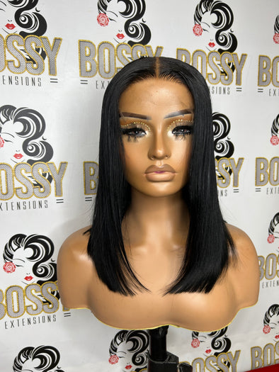 Straight Hd 5x5 Bob wig 14”