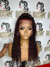 Burgundy deep wave 13x4 20”