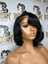 Black layered bob