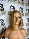 Brown & Blonde Transparent Closure bob