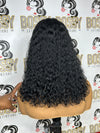 Deep Curly Transparent Lace frontal Bob wig
