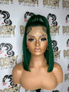 Green Lace frontal Bob Wig