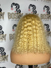 613 Curly Lace Frontal Bob Wig