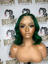 Green Lace frontal Bob Wig