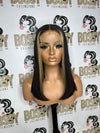 Straight Transparent 4x4 Lace Closure Bob Wig 27 stripe